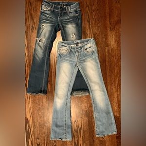 Amethyst lower rise jeans boot cut